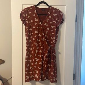 Red floral loft romper